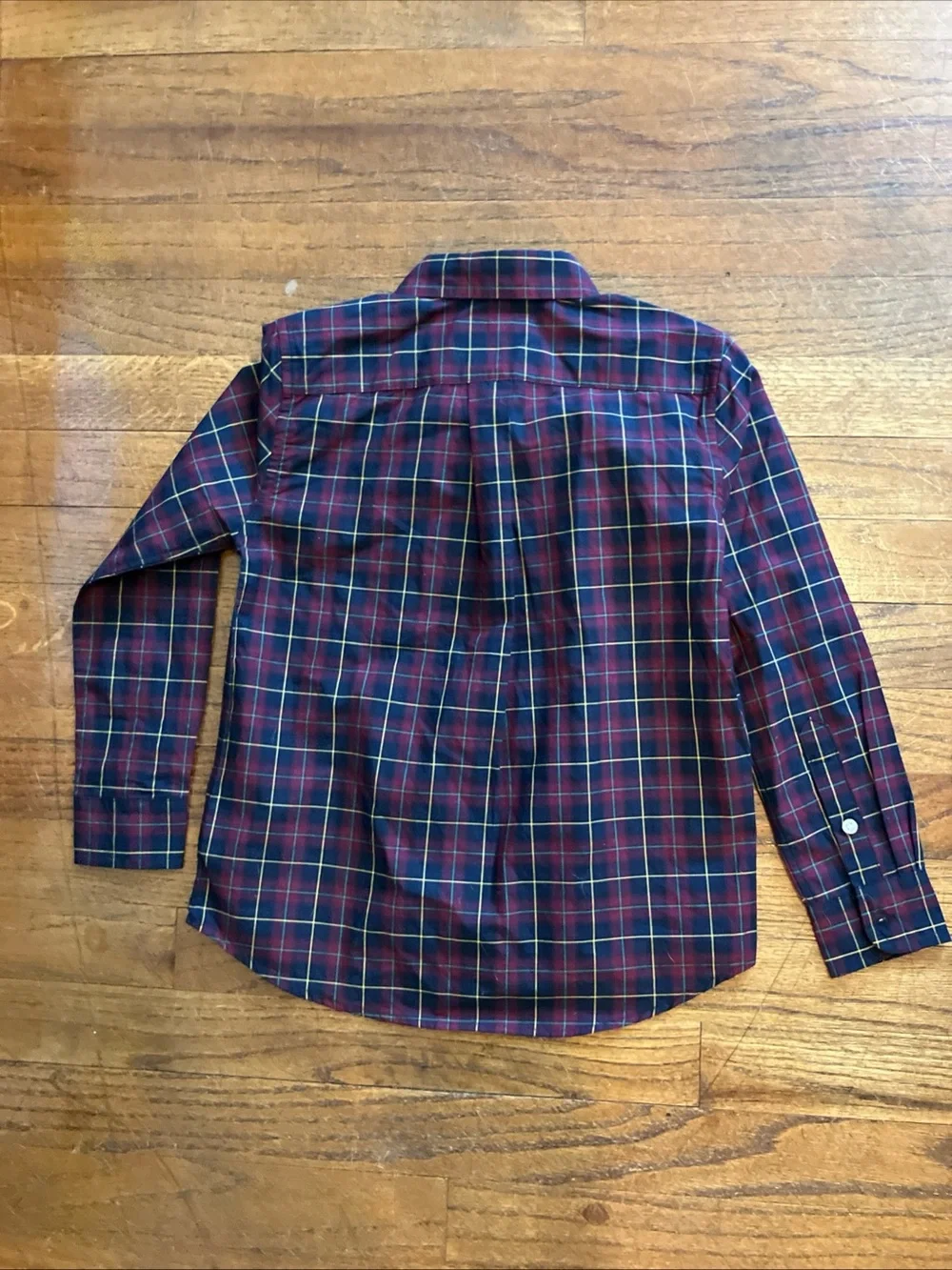 Ralph Lauren Boys' Navy & Red Plaid Button-Down Shirt
